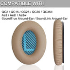 Ear Pads for Bose Quiet Comfort 35 Soft Protein Leather Replacement Earpads Ear - Image 2