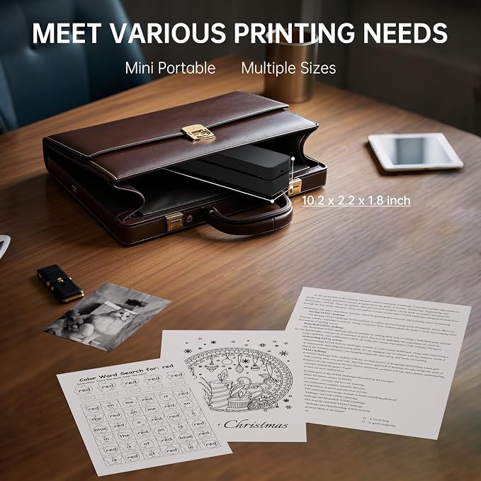 iDPRT MT610 Portable Thermal Printer, Mobile-Travel-Printers, - Image 4