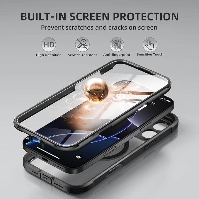 BERFY Magnetic for iPhone 16 Pro Max Case, Compatible - Image 3
