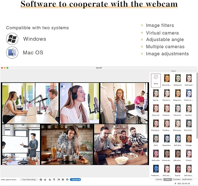 Spedal Webcam 1080P 30fps， HD Computer Webcam - Image 8