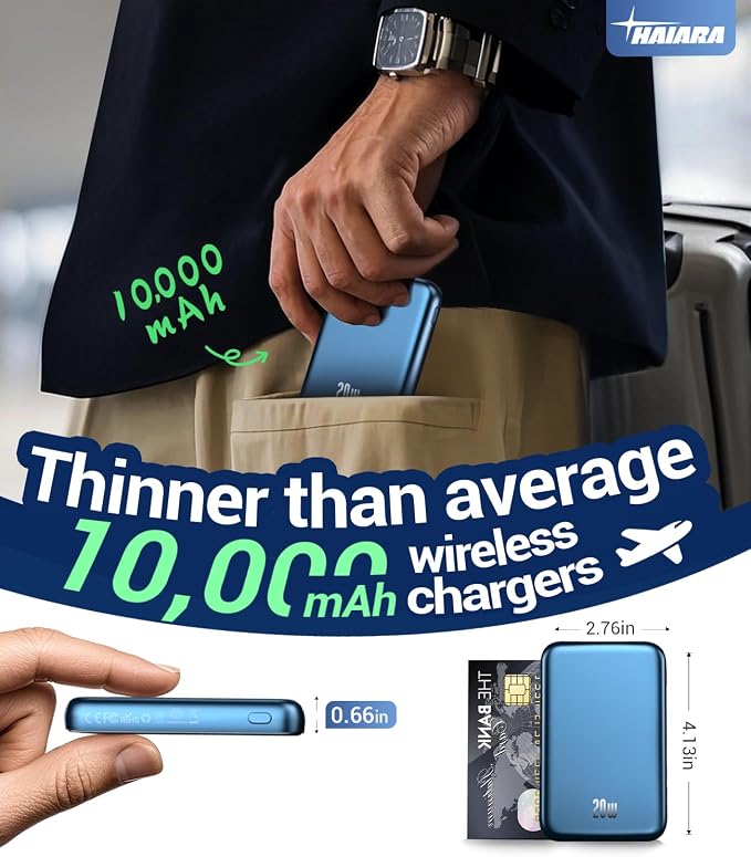for Magsafe Battery Pack, 10000mAh Magnetic Portable Charger - Image 2
