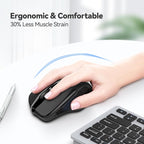 TECKNET Wireless Mouse, 2.4G Ergonomic Optical Mouse, Computer Mouse - Image 4