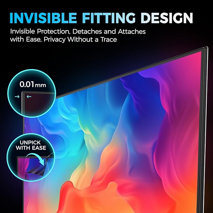 2 Pack Hidden Design Magnetic Computer Privacy Screen Filter 27 inch - Image 3