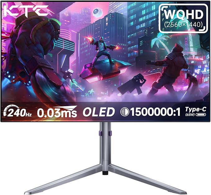 KTC 27-inch OLED Gaming Monitor | QHD 2560x1440P | 240Hz 0.03ms GTG | 1.5M:1 - Image 9