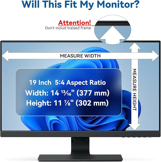 19 Inch Computer Privacy Screen Filter - Image 4
