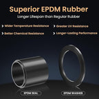 QILIPSU 10pcs M20SL Long Thread Cable Gland Waterproof IP68 Nylon Strain Relief - Image 4