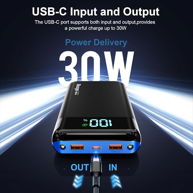 Portable Charger Power Bank 52800mAh Powerbank PD 30W and QC 4.0 Fast Charging - Image 2