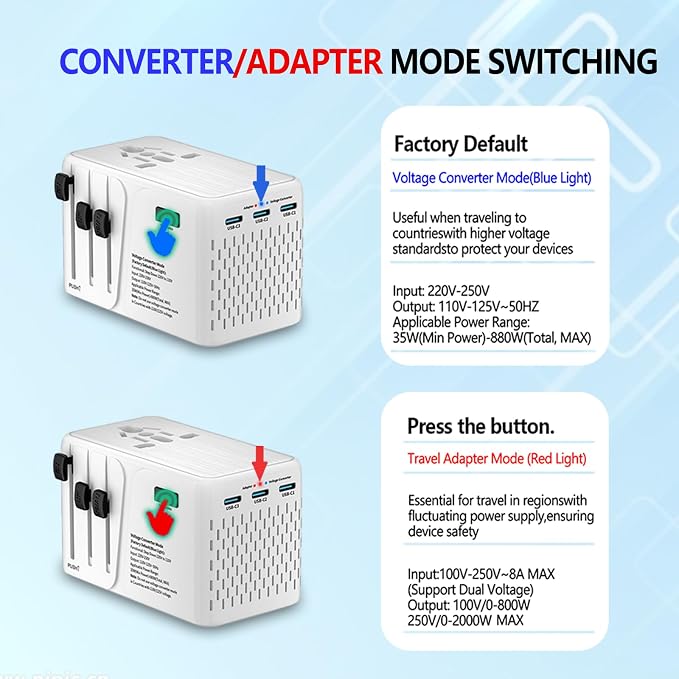 Travelconverter Adapter Voltage Converter That Steps Down 230 Volts to 120 Volts - Image 6