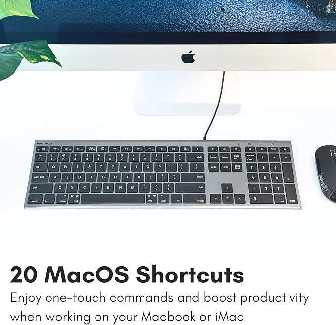 Macally Wired Keyboard for Mac - Image 6