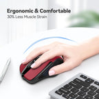 TECKNET Wireless Mouse, 2.4G Ergonomic Optical Mouse, Computer Mouse - Image 3