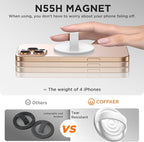 Magnetic Phone Ring Grip Holder, Silicone Finger Loop Grip, Compatible - Image 5