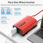 BESTEK 2000 Watt Pure Sine Wave Power Inverter 12V DC to 110V/120V AC Converter - Image 3