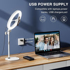 Desktop Ring Light with Stand and Phone Holder, Zoom Lighting - Image 5
