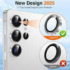 YWXTW S25 Ultra Camera Lens Cover, 9H Tempered Glass Upgraded Metal Edging - Image 2
