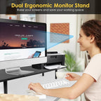 Across-Star Dual-Monitor-Stand-Riser-For-Desk Adjustable Length 32-40 - Image 5