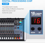 Mixers Audio 8 Channel Mixer Power Mixer Amplifier 2 * 300 Watt Output Dj Mixer - Image 2