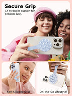 Magnetic Suction Phone Case Mount, Silicone Suction Cup Grip Stand - Image 4