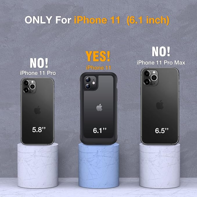Miracase Glass Series for iPhone 11 Case 6.1 inch, Upgraded Full-Body Rugged - Image 6