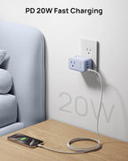 TROND Outlet Extender with 360 Rotating Plug, 3 Way Plug Splitter with PD 20W - Image 4