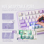 EPOMAKER x Aula F75 Gasket Mechanical Keyboard, 75% Wireless Hot Swappable - Image 4