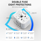Universal International Power Travel Plug Adapter, 5 in 1 European Travel Plug - Image 7