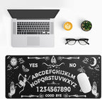 Mysterious Spirit Goth Gaming Mouse Pad 31.5x11.8 Inch Large Desk Mat Black - Image 3