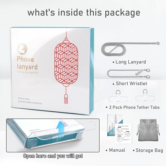 Metal Phone Chain, Crossbody Detachable Phone Lanyard - Image 5