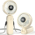 Portable Handheld Fan, 5000mAh Rechargeable Battery, Max 15H Cooling, 4 Speeds by COMLIFE