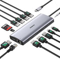 USB C Docking Station 3 Monitors 4K@60Hz, 14-in-1 Laptop Docking Station by iavkyu