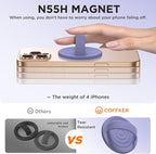 Magnetic Phone Ring Grip Holder, Silicone Finger Loop Grip, Compatible - Image 5