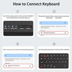 for Samsung Galaxy Z Fold 7 6 5 Keyboard and Mouse, Portable Mini 7.9 inch - Image 8