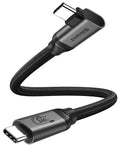 Silkland 20Gbps USB C Data Cable Right Angle, Short 1FT 90 Degree USB C 3.2 Gen by Silkland