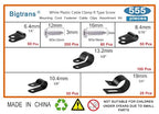Bigtrans 555 Pcs Nylon Plastic R-Type Wire Clips - Image 2