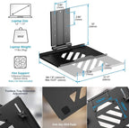 AVLT Laptop & 40 Inch Monitor Arm Pole Top Mount - Image 5