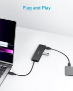 Anker 4-Port USB 3.0 Hub with 5Gbps Data Transfer, Ultra-Slim Data USB C Hub - Image 3