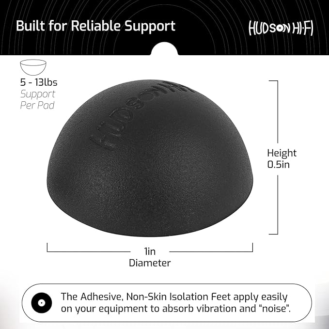 Silicone Speaker Isolation Feet – Non-Skid Adhesive Pads - Image 6