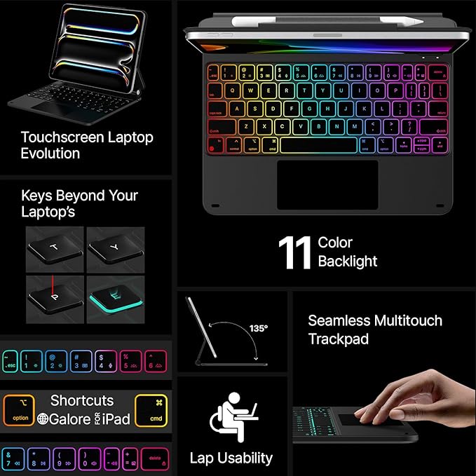 typecase Edge Keyboard Case for iPad Pro 11-inch 2024, Magic Keyboard - Image 3