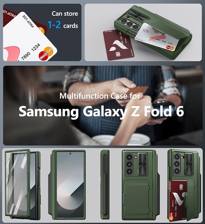 Vihibii for Samsung Galaxy Z Fold 6 Wallet Case - Image 8