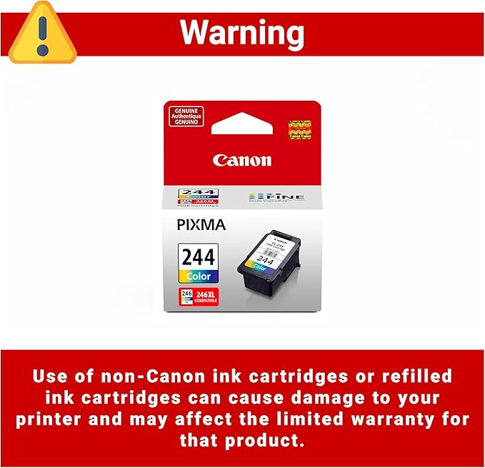 Canon CL-244 Genuine Color Ink Cartridge, Compatible - Image 3