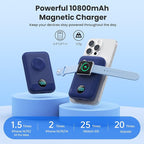 Magnetic Portable Charger for iPhone, 10800mAh 4-in-1 Wireless Power Bank - Image 2