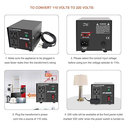 Yinleader Step Up & Step Down Voltage Transformer Power Converter - Image 2