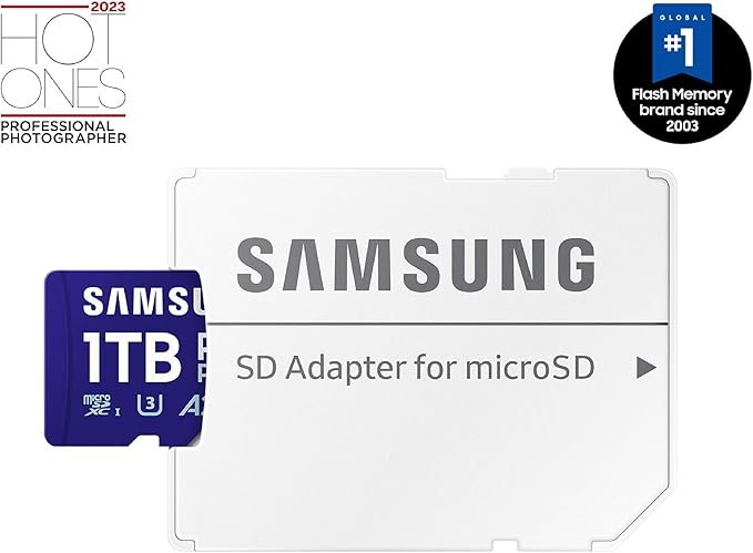 Samsung PRO Plus microSD Memory Card + Adapter, 1TB MicroSDXC, Full HD & 4K UHD - Image 2