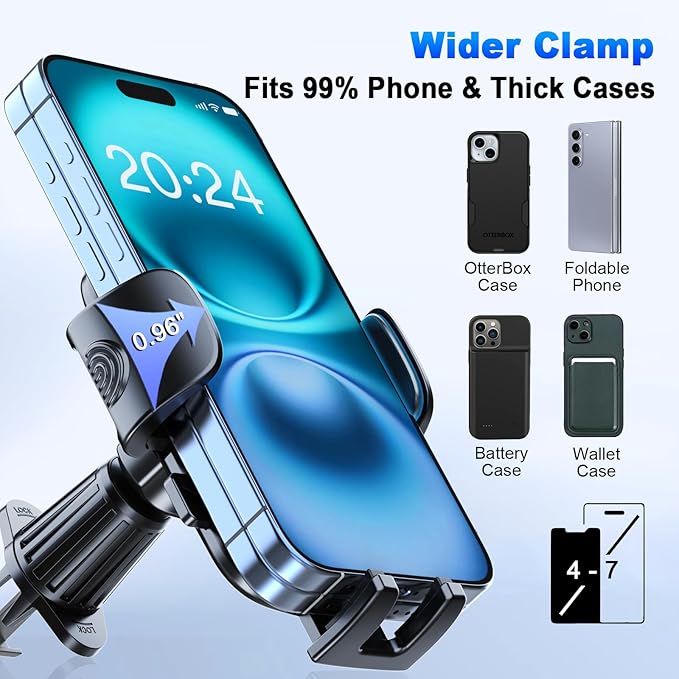 Car Phone Holder for Horizontal/Vertical VentUniversal Cellphone Stand Car - Image 3