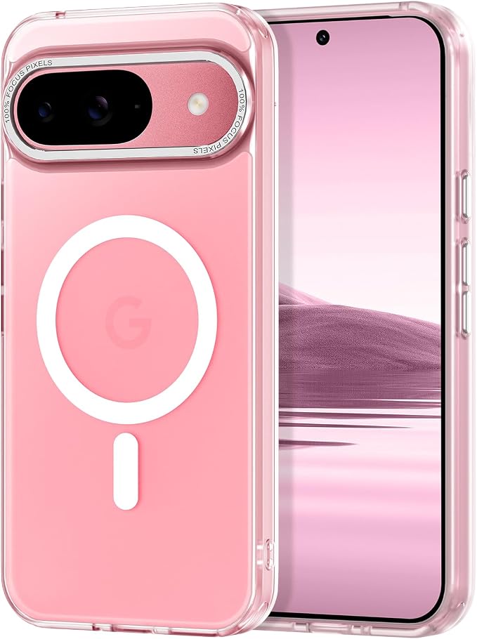Magnetic for Google Pixel 9/Pixel 9 Pro Case, Shockproof Slim Translucent Matte by Casehas