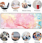 Cute Pink Marble Large Mouse Pad, Gaming Keyboard Desk Pad, Extended Mouse Mat - Image 7