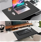Desk Mat with Lip & Reinforced Stitched Edge|Non-Slip Waterproof PU Leather - Image 8