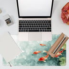 Desk Pad, Watercolor Koi Fish Desk Mat, Koi Fish in Pond Large Gaming Mouse Pad - Image 7