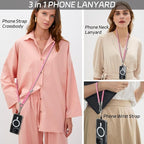 3-in-1 Adjustable Phone Lanyard Crossbody Cell Phone Neck Strap Universal - Image 3