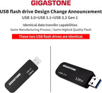 GIGASTONE 128GB Flash Drive Z30 USB 3.2 Gen 1, 100MB/s Ultra Fast, Keychain Loop - Image 2