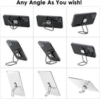 Phone Ring Holder Finger Kickstand, Upgraded 360° Rotation Metal Phone Grip - Image 5